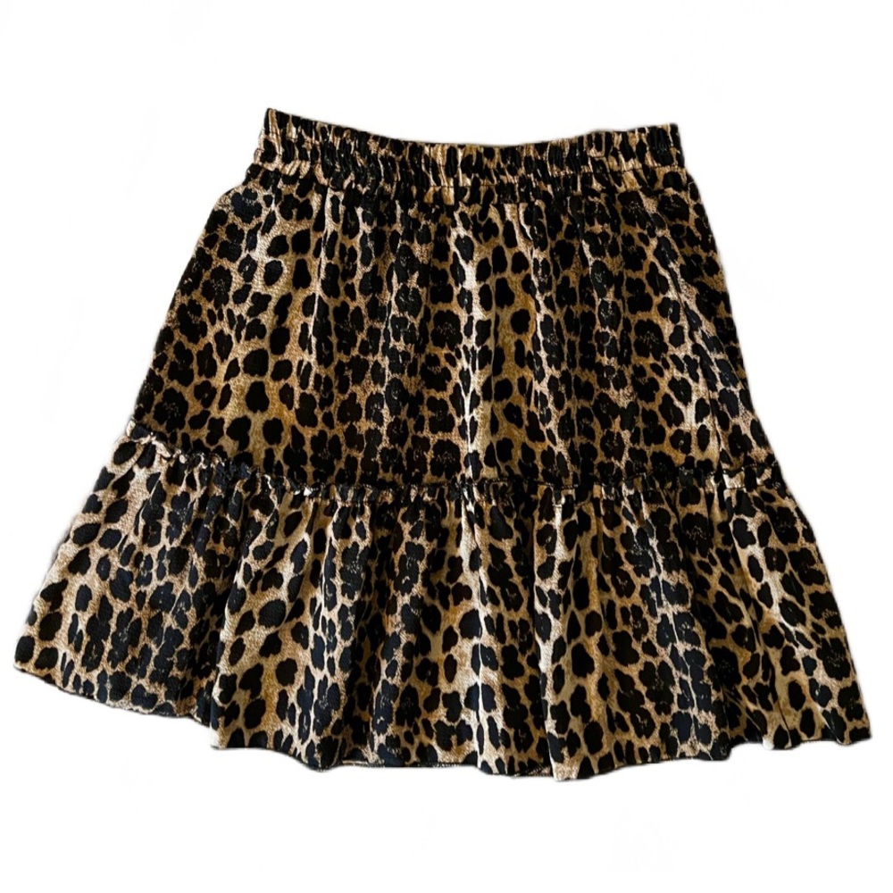 Leopard Skirt with Ruffle - Picture 2 of 4